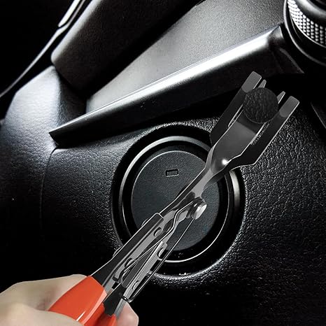 3 Pcs Auto Clip Pliers Set and Fastener Remover, Car Trim Rivet Removal Pry Tool Repair Kit with Storage Bag for Automotive Door Panel