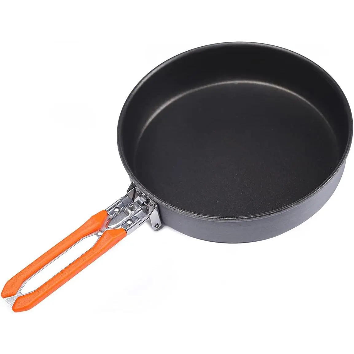 7.6 Inch Camping Frying Pan w/Nonstick Coating |   Durable Lightweight Camping Skillet  Cooking Egg Steak |   Outdoor Kitchen Equipment Gear |   Portable Backpacking Cooking Pan