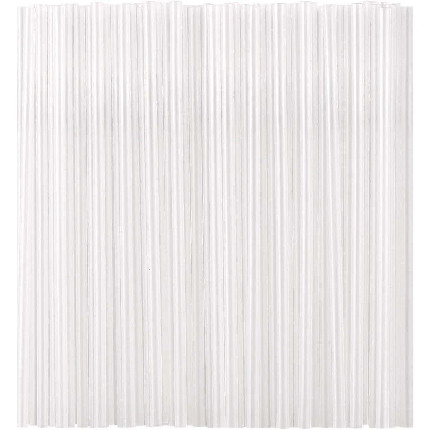Individually Wrapped 100 Pcs Clear Plastic Straws, Disposable Drinking Straws, 8.26" Long and 0.23'' Diameter, BPA-Free