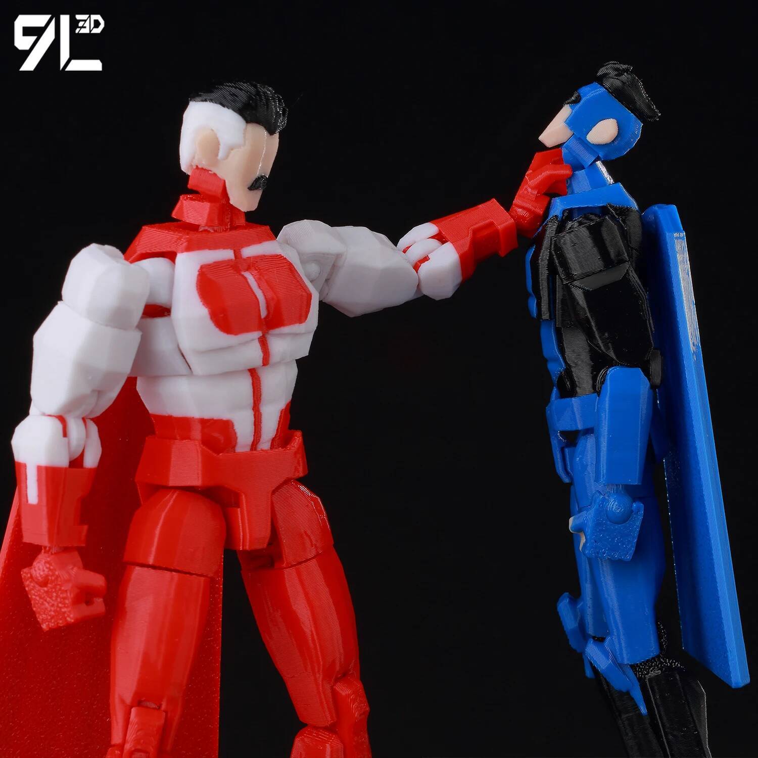 9L3D Lucky 13 Invincible Boy Conquer​ Omni Action Figure 3D Printed Anime Model Multi-Jointed Poseable Collectible Toy Gift Fan