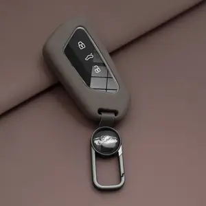 Silicone Car Smart Key Case Cover Shell Fob, Compatible with Vw Golf 8 2020, Skoda Octavia A8 2021, Seat Leon Mk4, Bag Accessories
