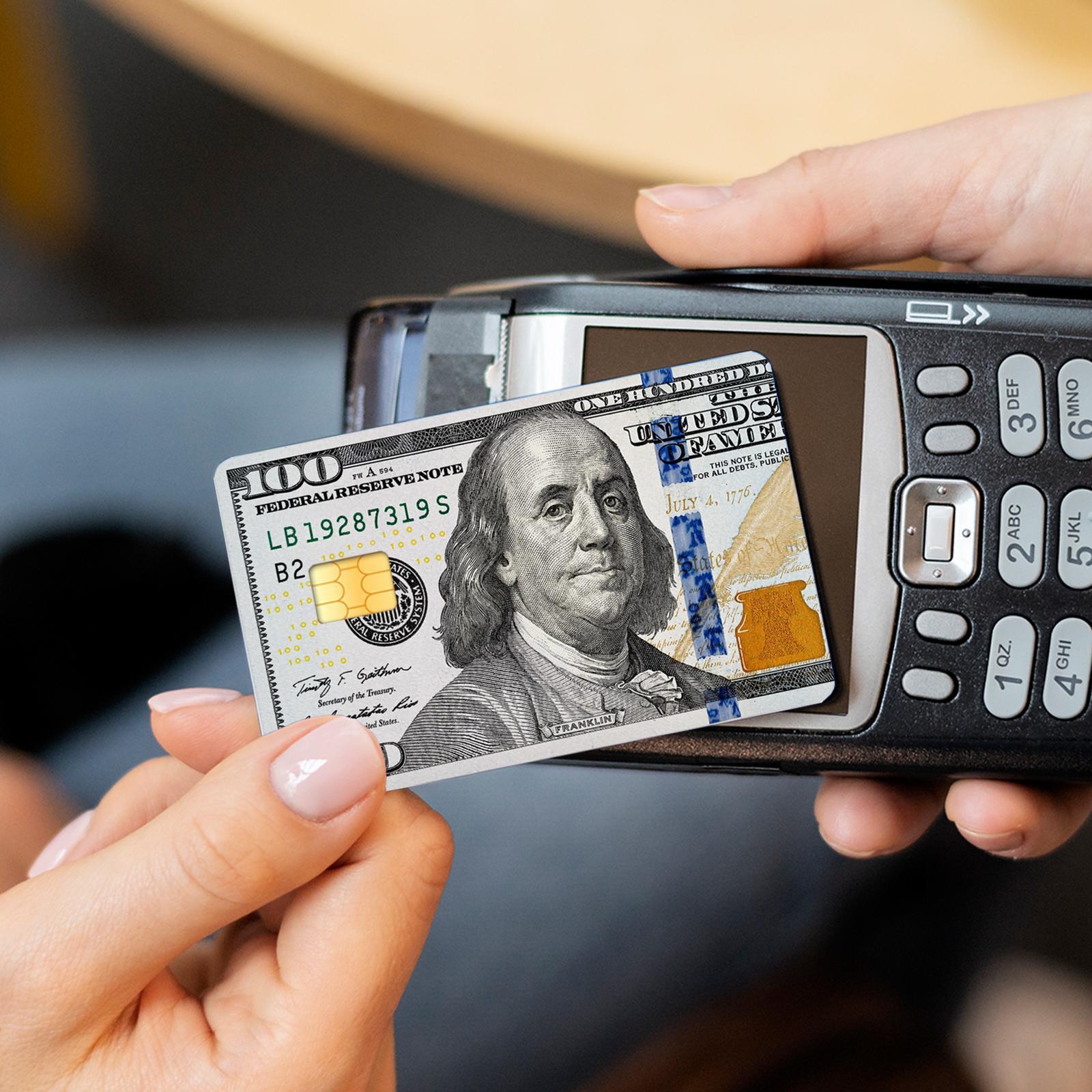 Credit Card Skin Sticker, 4 Counts/set Ultra-thin Waterproof Scratch Resistant Credit Card Skin Sticker, Personalized Bank Card Skin Protector, Diy Decal Film, Waterproof Durable Sticker