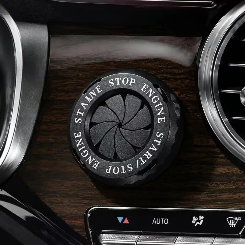 Car One-Button Start Decorative Ring, Motorcycle Ignition Device Decoration, Key Cover, Door Lock Trim, Button Protector, Privacy Cover