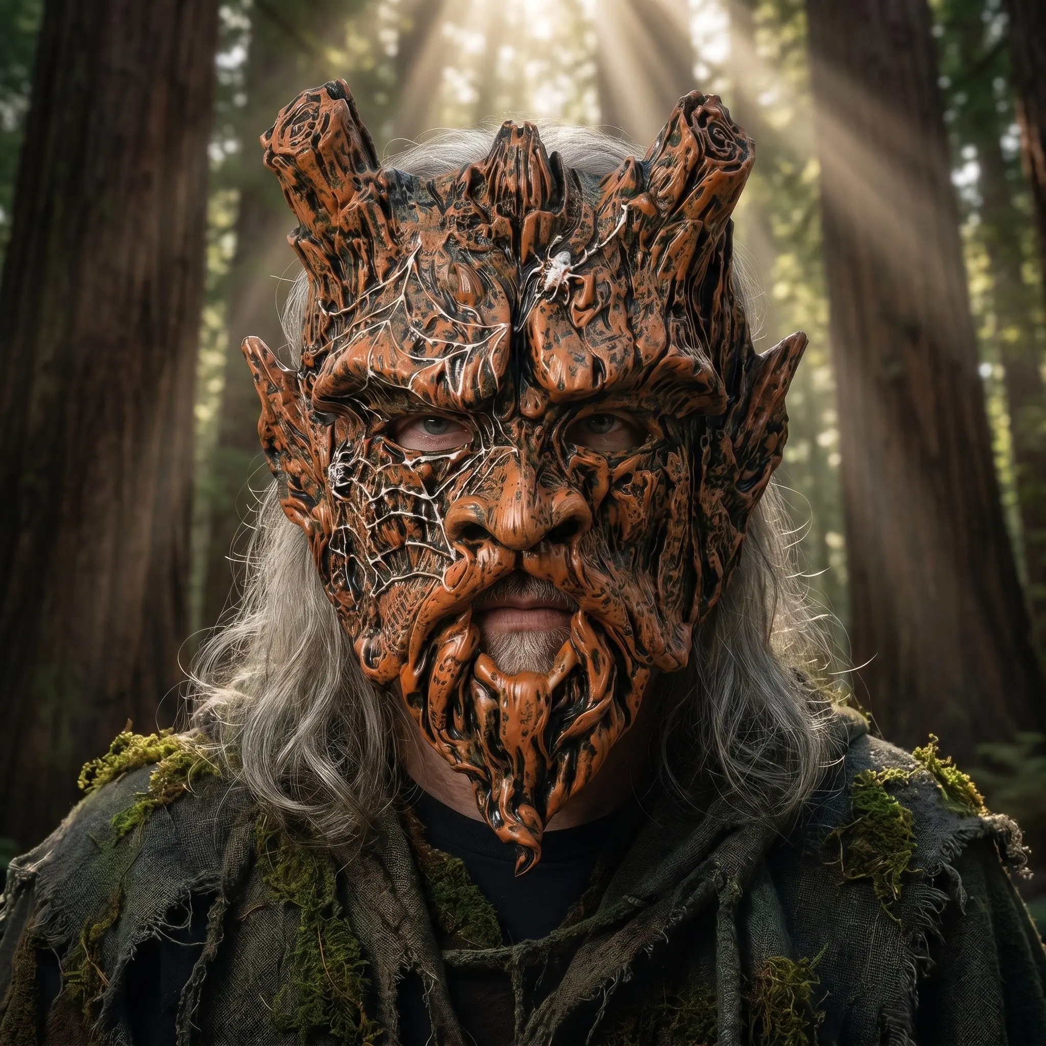 Unisex Traditional Creepy Forest Goblin Mask, Lightweight Breathable PU Foam Insert, Comfortable Halloween Costume Accessory, Party Prop, Mask Cosplay