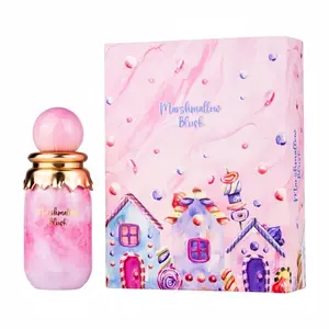 Marshmallow Blush EDP Spray for Women 100ml (3.4 oz) with a Blend of Marshmallow Strawberry Cotton Candy and Vanilla Scent Unique Gourmand Floral Sweet Perfume Long-Lasting Sweet Fragrance for Daily Wear and Gift for Her