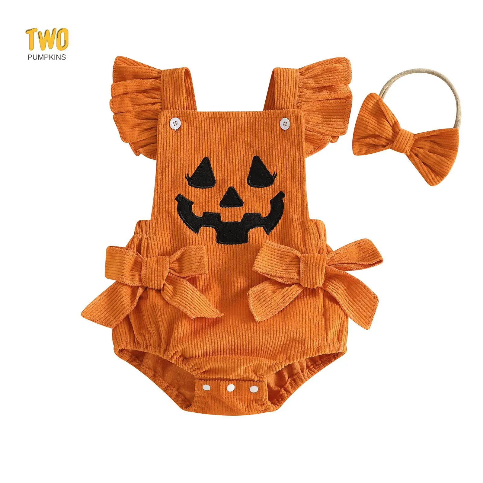 My First Halloween Baby Girl Outfit Newborn Pumpkin Bubble Romper Infant Jumpsuit Overalls Cute Pumpkin Clothes