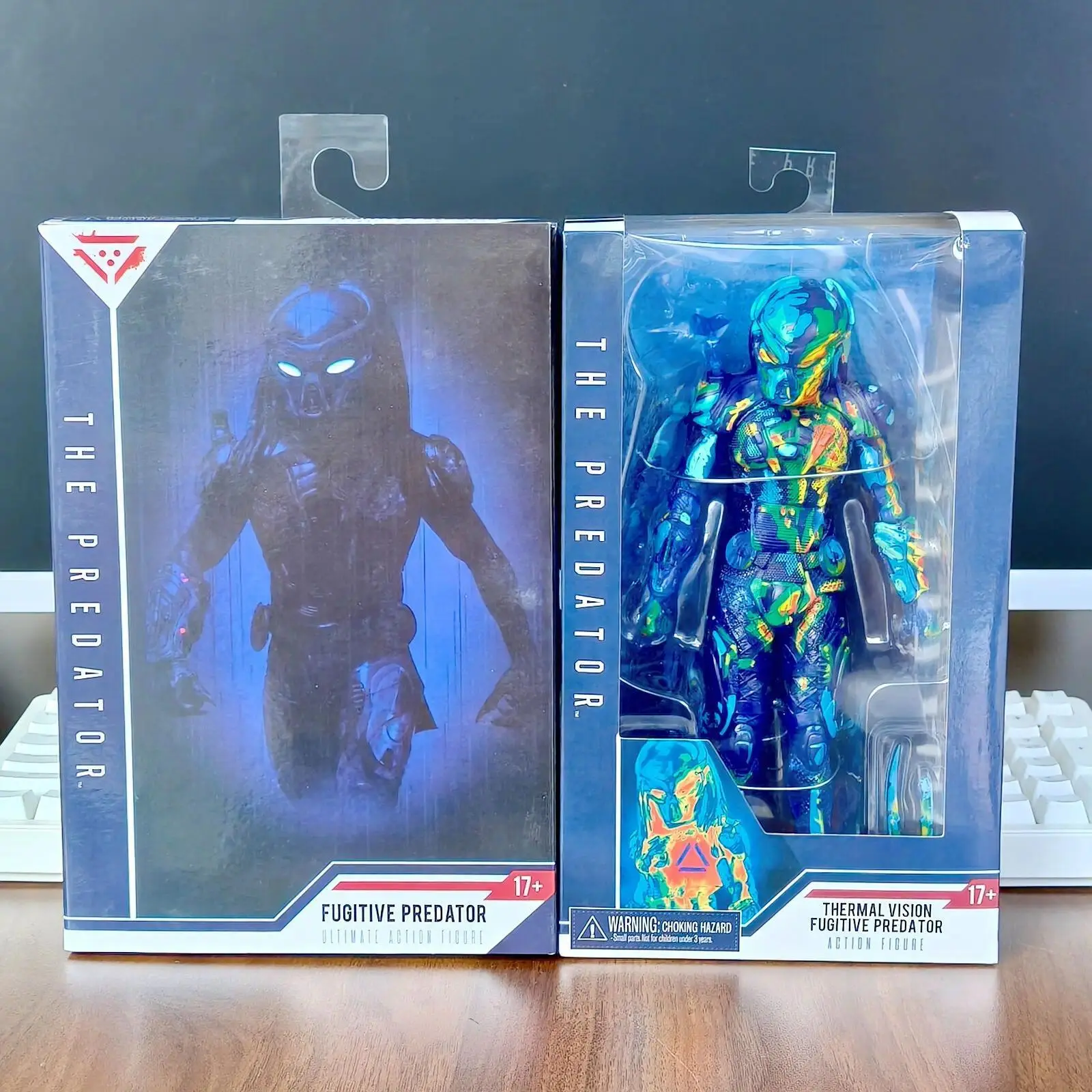 Predator Fugitive Figure Predator Thermal Vision Fugitive vs Aliens  Predator Action Figure Model Toys Doll Birthday Gifts