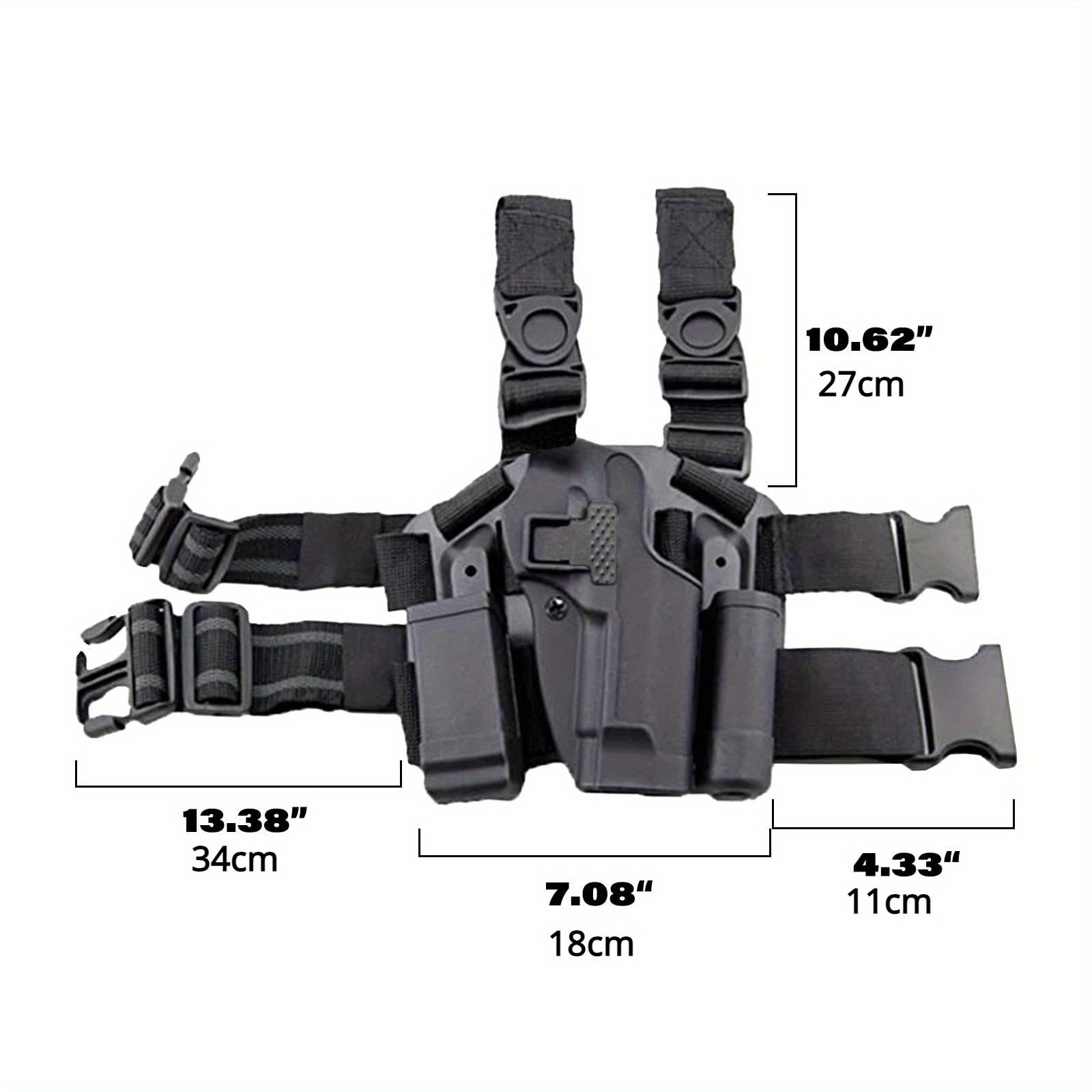 Top Holster with Quick Buckle Design - Tray Hanging Design, PA Material Fits Clothing, Magazine Pouch, Suitable for Glock 17, 19, 22, 23, 31, 32