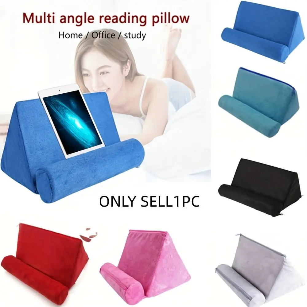 Bedside Tablet Stand with G-Type Pillow Design, Multi-Functional E-Reader Holder, Kindle Holder, Universal Smartphone Stand for Sofa or Car, Tablet Mounts