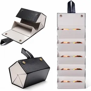 Multi Slots Travel Sunglasses Organizer Case, Portable Hard Shell Eyeglasses Storage Holder, Shockproof Dustproof Multi Glasses Travel Case for Men Women, Hold Multiple Pairs Sunglasses, Myopia Eyewear & Reading Glasses