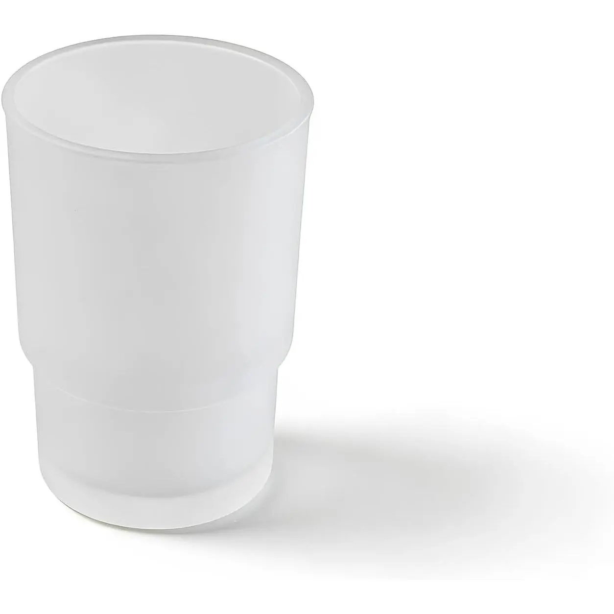 Frosted Glass Tumbler Cup, Bathroom Rinsing Cup & Drinking Glass, Fits for  and  Holder
