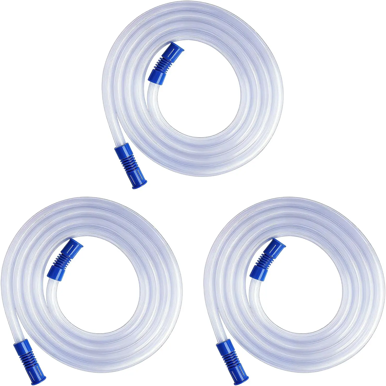 3 count 71" Suction Tubing, Durable Extended Suction Connection Tube | Flexible & Portable Suction Connecting Tube, Compatible with Various Devices, Standard Interface Tubing for Connection