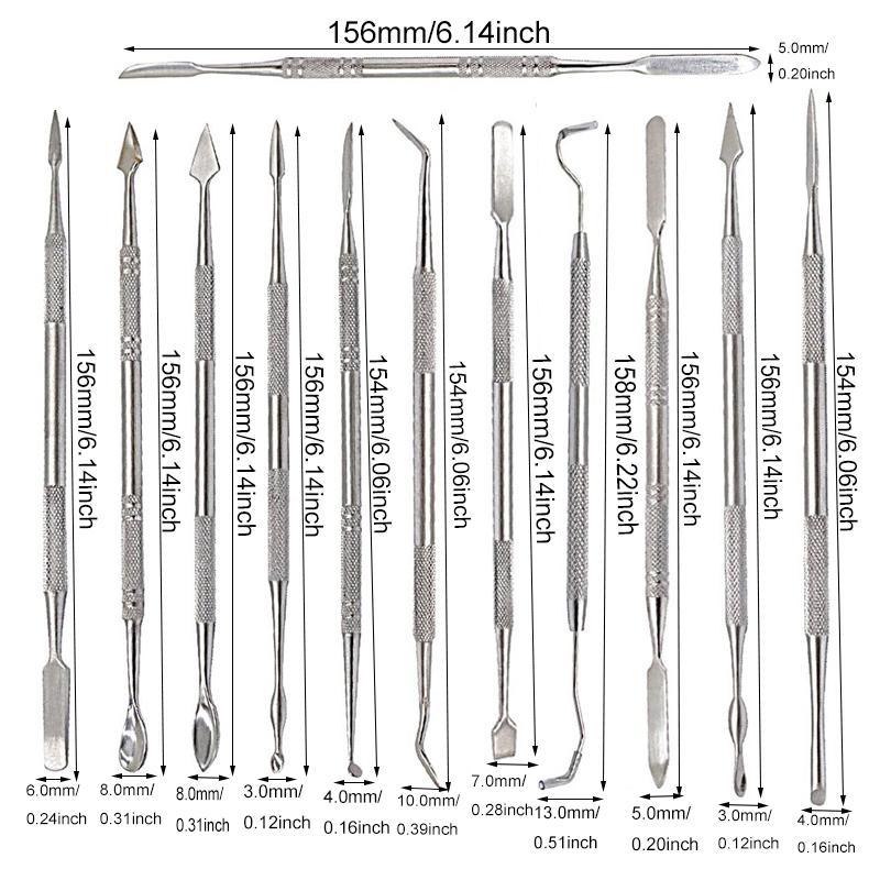 12 Piece Dual-Head Wax Carving Tool Set, DIY Wax and Clay Sculpting Kit, Model Making and Shaping Tools, Ceramic Sculpture Accessories