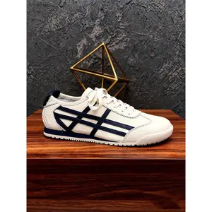 Men & Women Trendy Casual Athletic Walking Shoes, Sneaker, Sports Shoes, Comfortable Leather Striped Design, Easy Slip-On Zero Drop, Lightweight All Season Footwear, Trendy Walking Sneakers