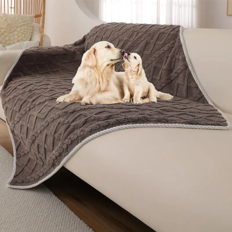 1pc Pet Blanket for Fall Winter, Waterproof Dog Bed, Thickened Cat Sleeping Pad, Large Size, Warm Puppy Coat, Pet Supplies
