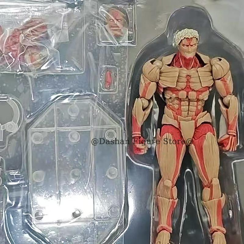 Attack on Titan Figure Revoltech The Armored Titan Action Figures Amazing Yamaguchi Yoroi no Kyojin Reiner Braun PVC Model Toys