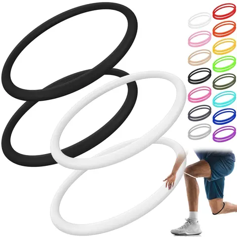 4 Pcs Silicone Patella Knee Band for Basketball Patella Tendon Support Knee Pain Running Tendon Brace Support Strap