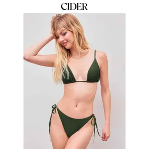 Cider Starfish Chain Detail Knotted Triangle Bikini Set