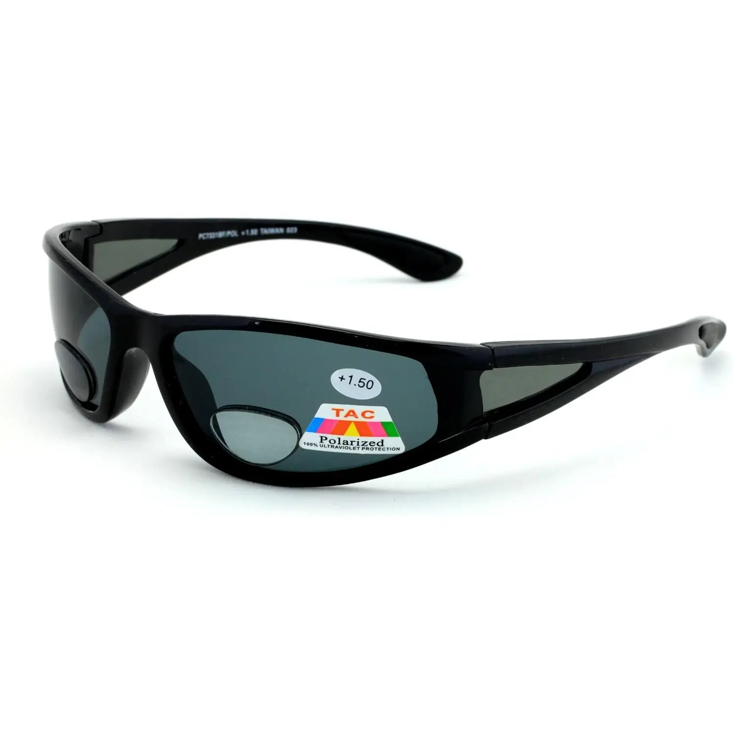 Mens Polarized fly fishing sunglasses with magnification bifocal lens readers