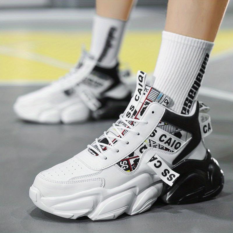 Platform Sneaker, Casual Coach Shoes, Tennis Shoes, Fashion and Young Student Shoes, Platform Men's Shoes