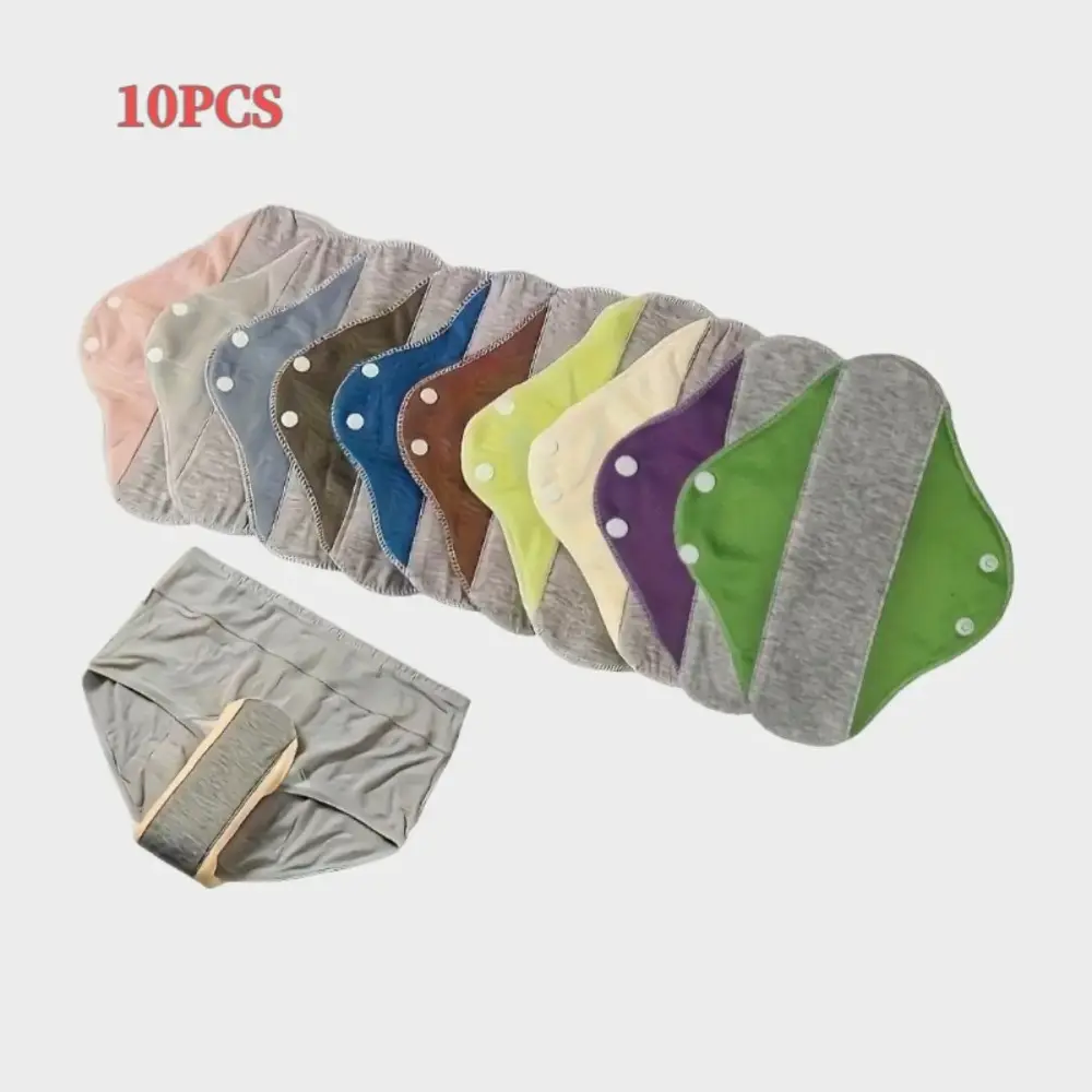 Reusable Graphene-Blend Incontinence Pads, 4-Pack Washable & Leak-Proof Absorbent Liners for Seniors & Adults, for Overnight Care, 4Pcs, Waterproof, Soft Liner, Daily/Homecare