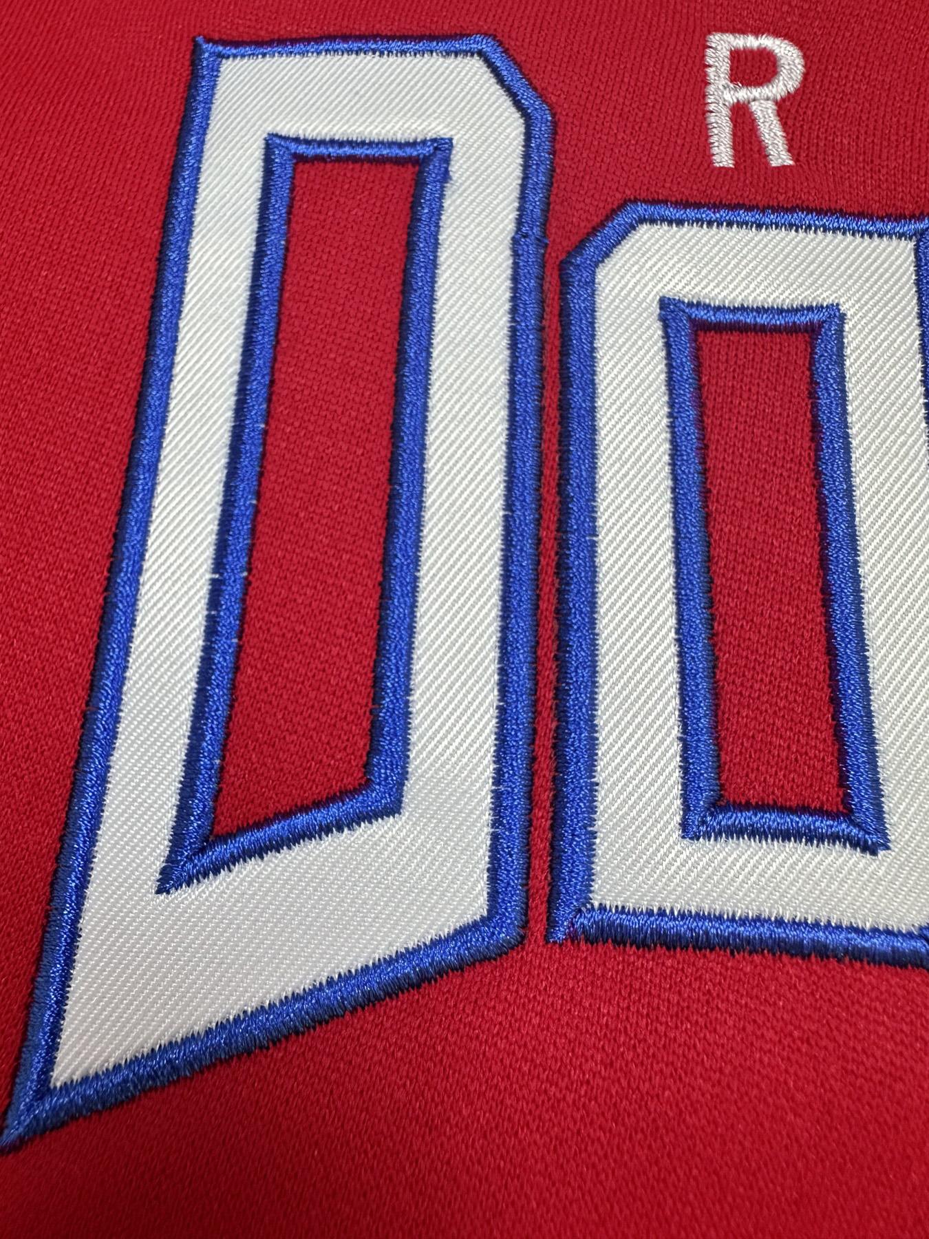 Men's Dominica Embroidered Fleece-Lined Red Hoodie Thick Warm Retro Sporty Pullover for Men & Women, Loose Fit Unisex Couples Christmas Valentine's Gift, Machine Washable, Custom Hoodie, Autumn Winter Wear, Durable Casual Wear