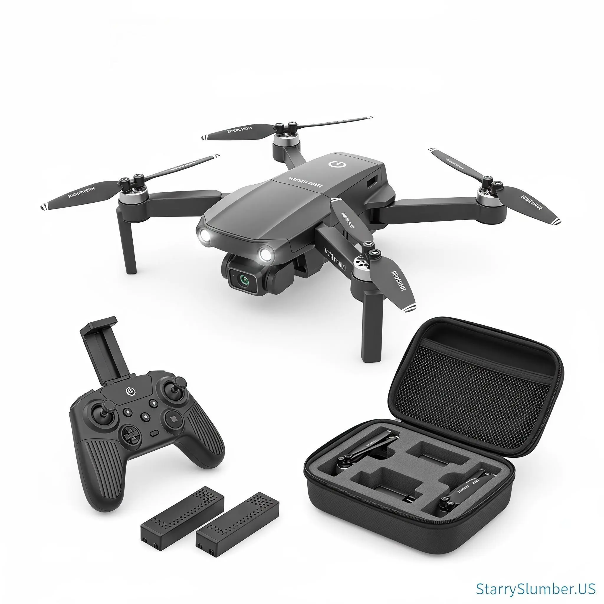 V13 RC Quadcopter Toy with 2 Batteries, Compact Body Design for Outdoor Leisure
