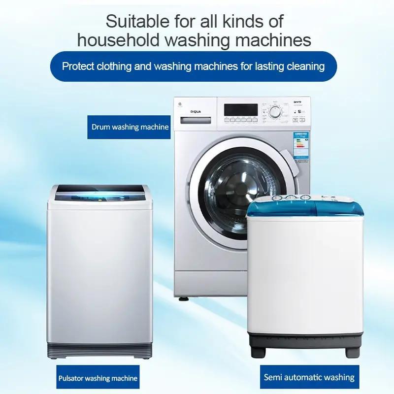 Washing Machine Cleaner Descaler, 12pcs/24pcs Deep Cleaning Tablets Degreaser for Front Loader & Top Load Washer, Clean Inside Drum & Laundry Tub Seal Tool for Home Dormitory Laundry Room, Washer Deodorizer,Multifunction Strong Deodorization