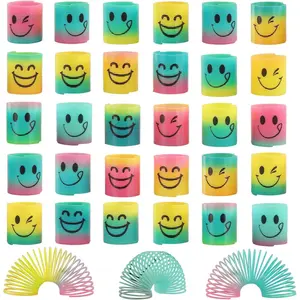 30 Pack Spring Rainbow Magic Fidget Stress Coil Mini Springs Bulk Toys for Party Favor Carnival Prize Birthday Goodie Bag Stuffers for Kids Boys Girls…fidget toys