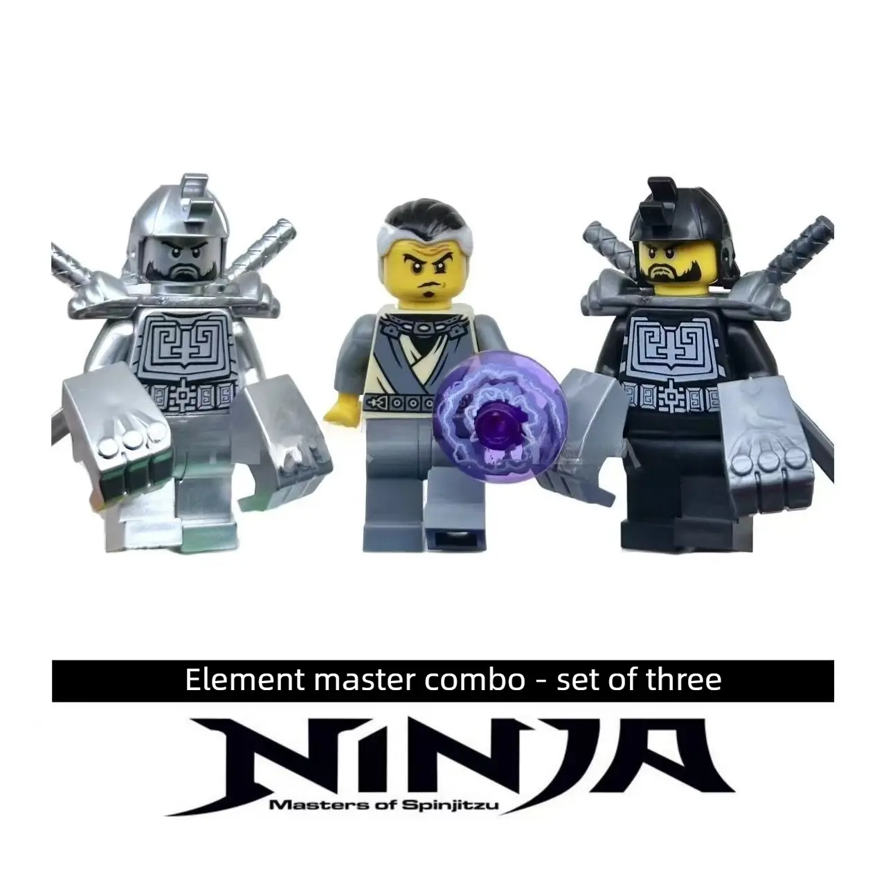 Multi-Element Masked Fantasy Brick Minifigures, Compatible Universal Interlock Bricks With Double-Sided Printed Torso, Educational DIY Assembly Collectible Display Set