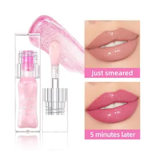 QIBEST Color-Changing Lip Oil Moisturizes, Prevents Dryness and Cracking, and Changes Color for Lip Care