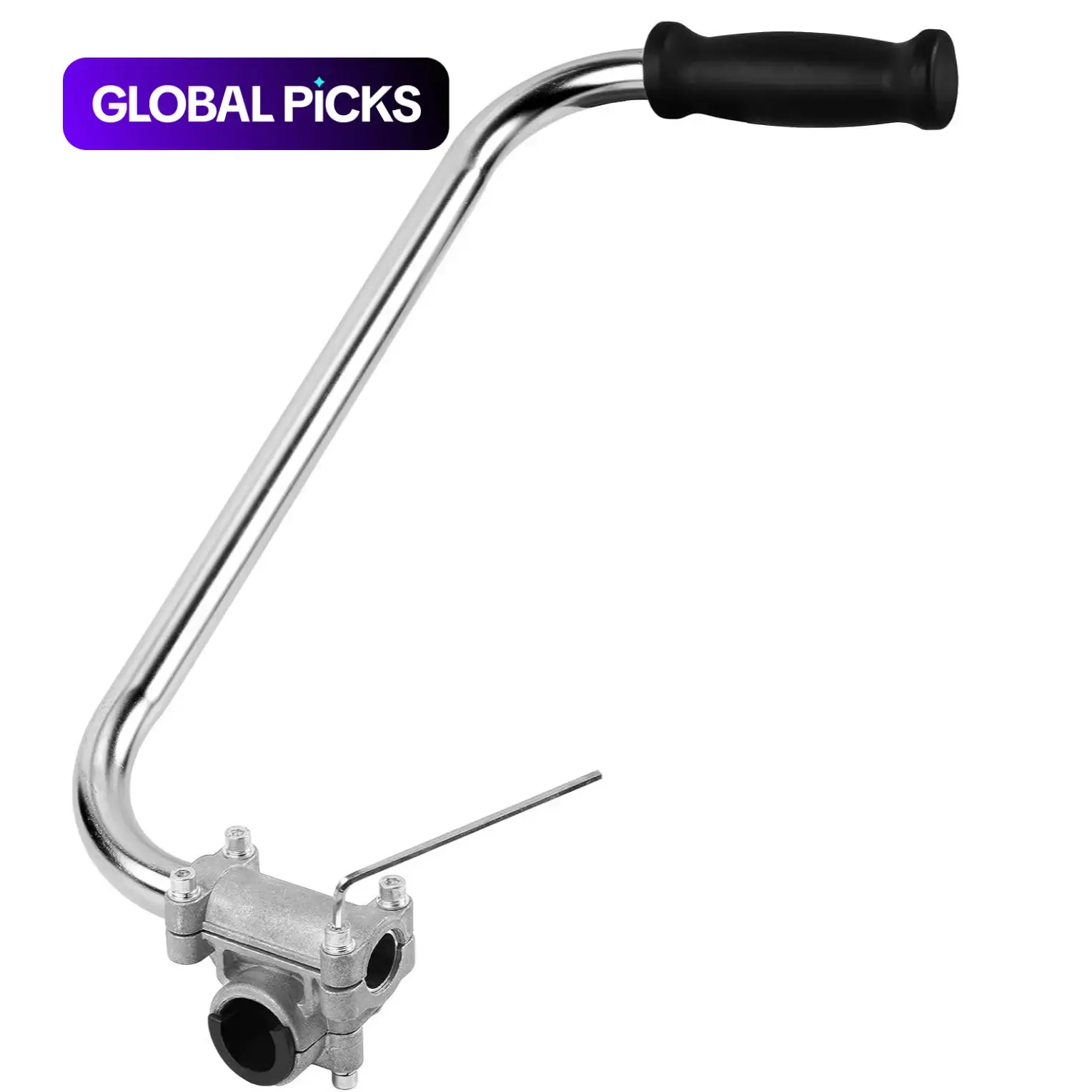 Grass Trimmer Handle, Aluminum Trimmer Handle with Bracket Clip Feature, Multifunctional Garden Trimmer Handle, Power Tool Accessories, Aluminum Construction