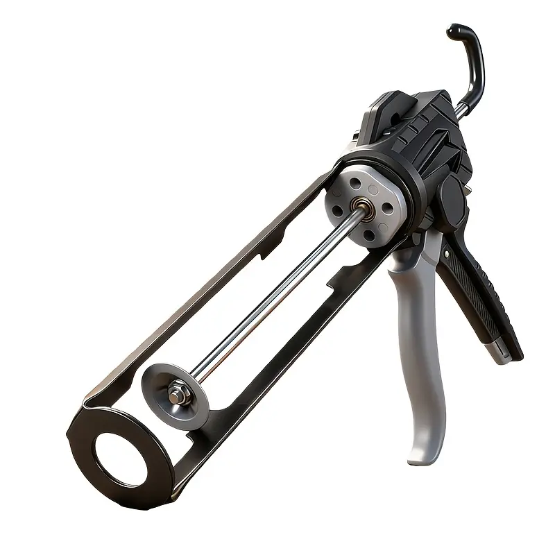 A 360-degree rotatable glue gun that prevents leakage automatically, offers a comfortable grip, and is a lightweight yet powerful manual sealant gun suitable for sealing and filling gaps in doors and windows, bathrooms, woodworking projects, and home reno