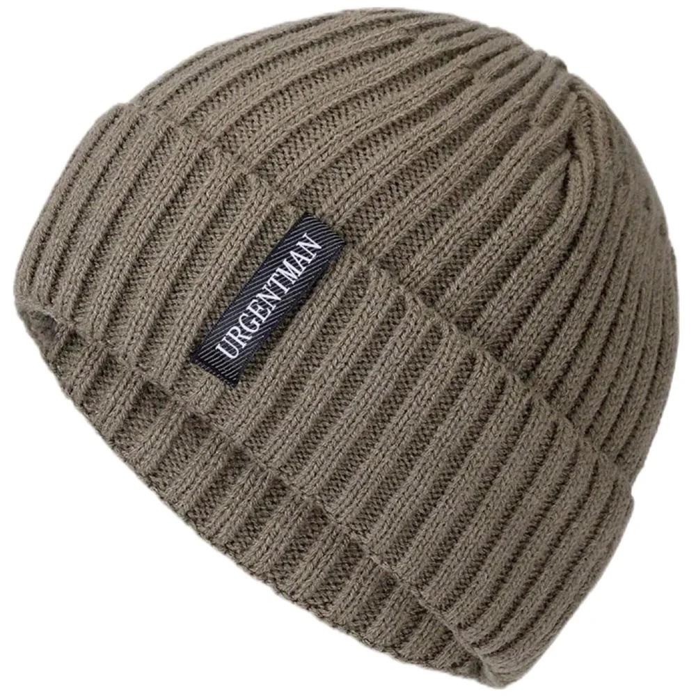 Hot Sale Premium Warm Winter Hat Stylish Plush Fur Lined Thick Cozy Beanie Hat Outdoor Casual Knitted Hats For Men & Women