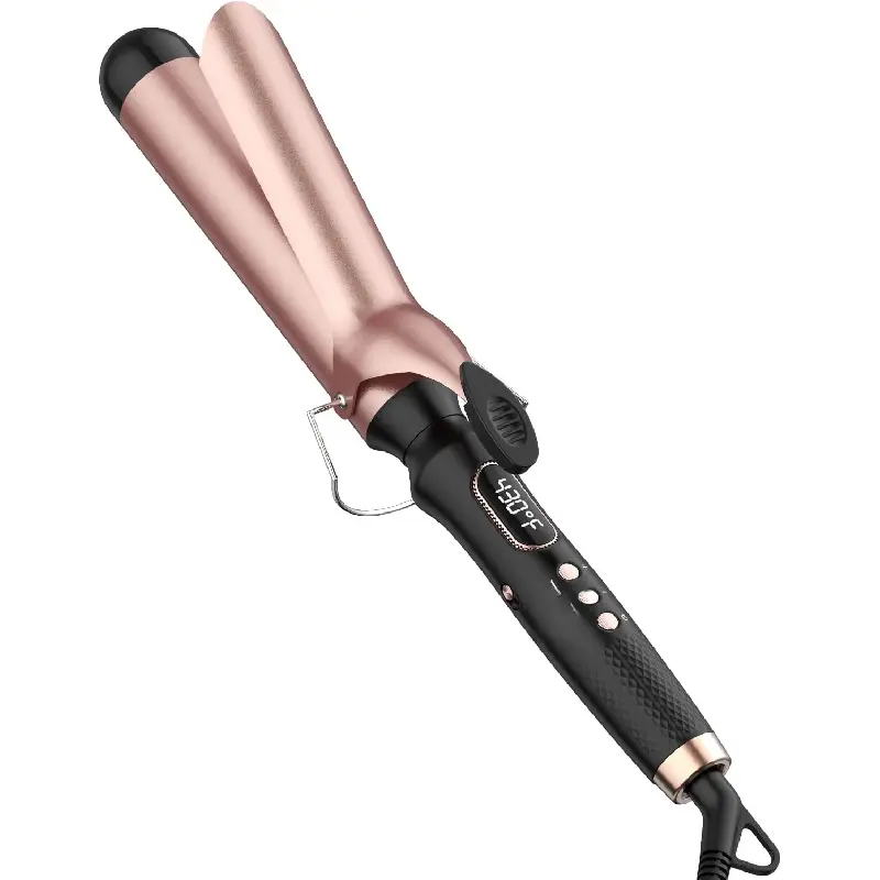 1/2 inch Curling Iron,Extra Long Barrel Culing Wand,100-240V Dual Voltage Hair Curler for Big Wave Curls,12 Temps