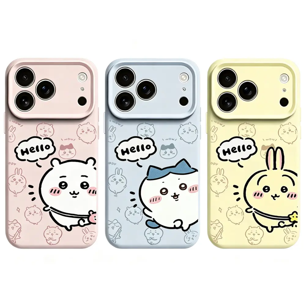 Chiikawa Chibi Rabbit Anime Theme Soft Phone Cases - Eco-Friendly Mobile Accessories, Fits iOS Devices iPhone 17 Air 16 Pro Max 15 14 Plus 13 12 11, Ideal Anime Gift