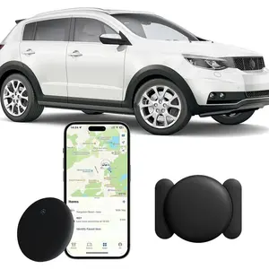 GPS Tracker for Cars & Pets, Mini Trackers Device with Weatherproof Magnetic Case-No Monthly Fee-Best Hidden GPS Trackers,Global Coverage Location Tracker,Anti-lost Device,Works with Apple Find My (iOS Only) For iPhone&Android