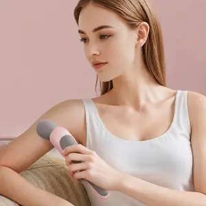 Portable Usb Rechargeable Handheld Massager, Usb Rechargeable Massagers, High-Frequency Vibration Motor, 5 Adjustable Intensity Levels, Specially Designed For Neck, Back, Legs, And Waist Muscle Relaxation Care, Holiday Gift.