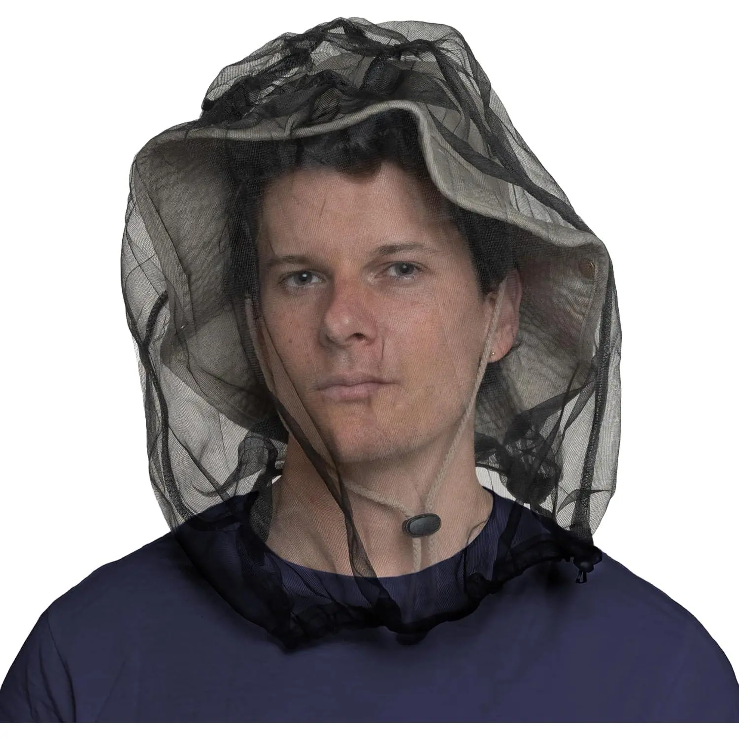 Mosquito Head Net Mesh Face Cover Bug Face Netting Protection Against Gnats Midges Black Flies Head Net for Men & Women Hunting Fishing Camping Gardening No-See-Um Insect Netting