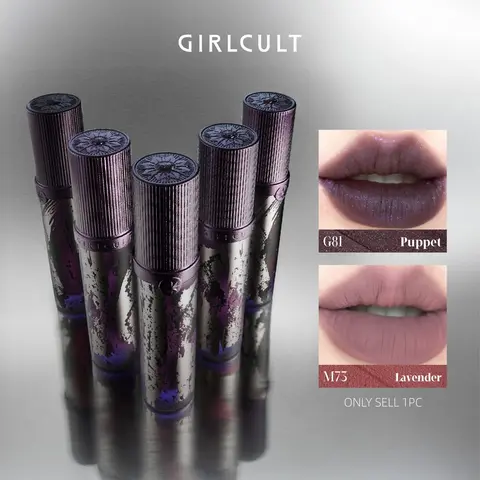 GIRLCULT Moisturizing Hydrating Matte Lipstick, Long Lasting Easy Coloring Smooth Lip Sticks, Suitable for All Occasions Lip Makeup, Girls & Women Makeup Accessories, Moisture, Hydrating Lip Stain, Lipstick Beauty