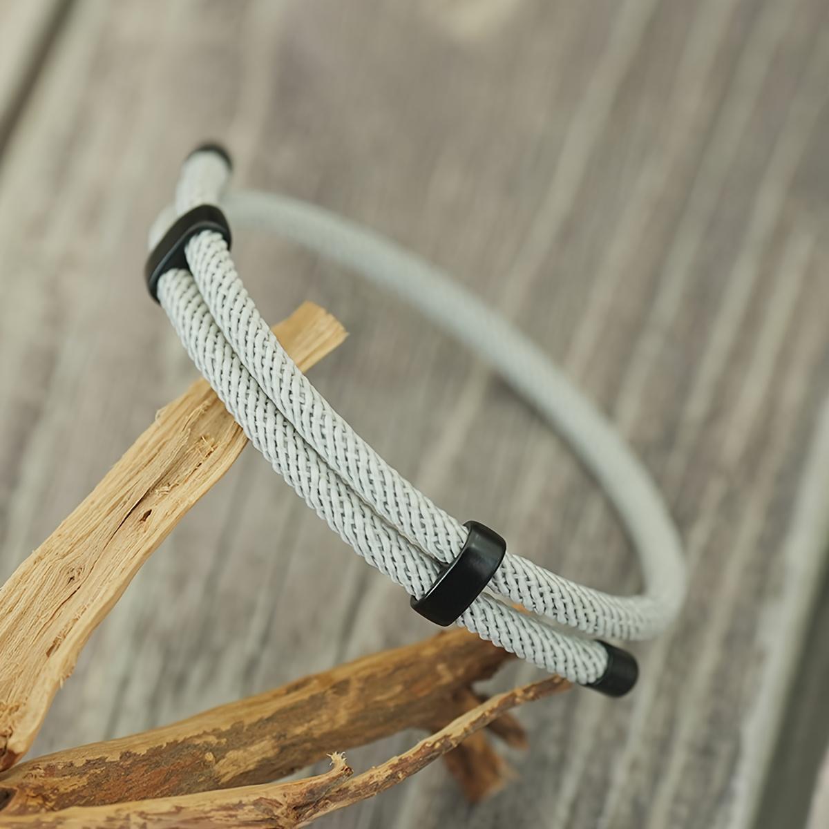 Minimalist 4mm Grade A Milan Rope Bracelet Men Sliding Adjustable Cord Bracelet Gift for Lover Jewelry Accessories