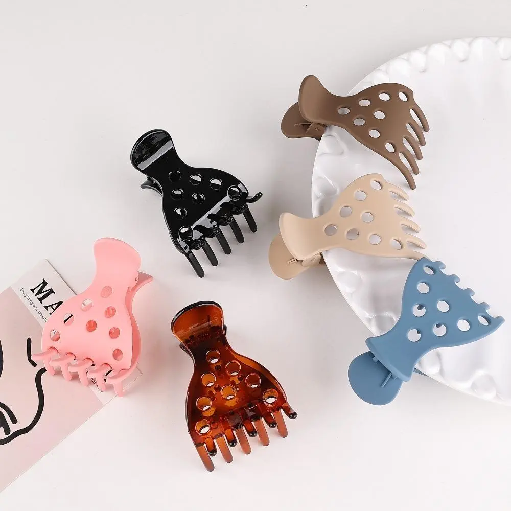 Female Plastic Hair Clips 5/10PC 2026 New Retro Acrylic Hair Styling Shark Claw Clips, Luxury Non-Slip Strong Hold with Non-Slip Inner Teeth, Vintage Tortoise Marble Finish for Daily Updos, Bulk Wholesale Gift