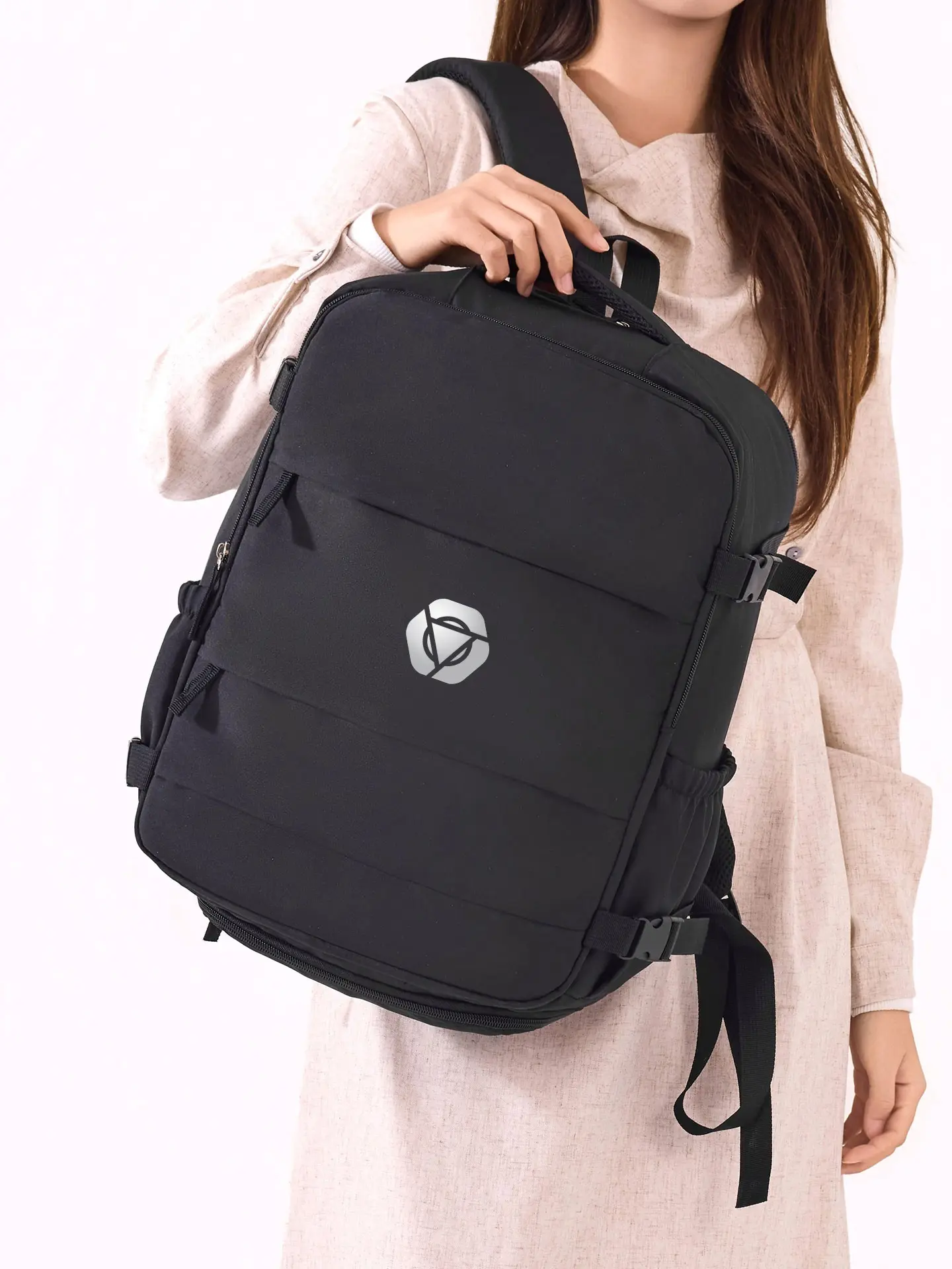 Ryanair Cabin Bag & Easyjet Carry on Lightweight Backpack, Flight Approved, Shoe Pocket, Laptop Compartment, 40x30x20cm, 15.6 Inch Devices, Vacation Gift