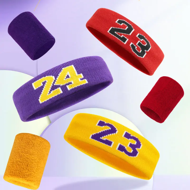 Set of 3 Sports Wristbands, Headband, and Sweat Towel, Ideal for Badminton, Fitness, Running, Basketball, Unisex, Breathable, Sporty Style