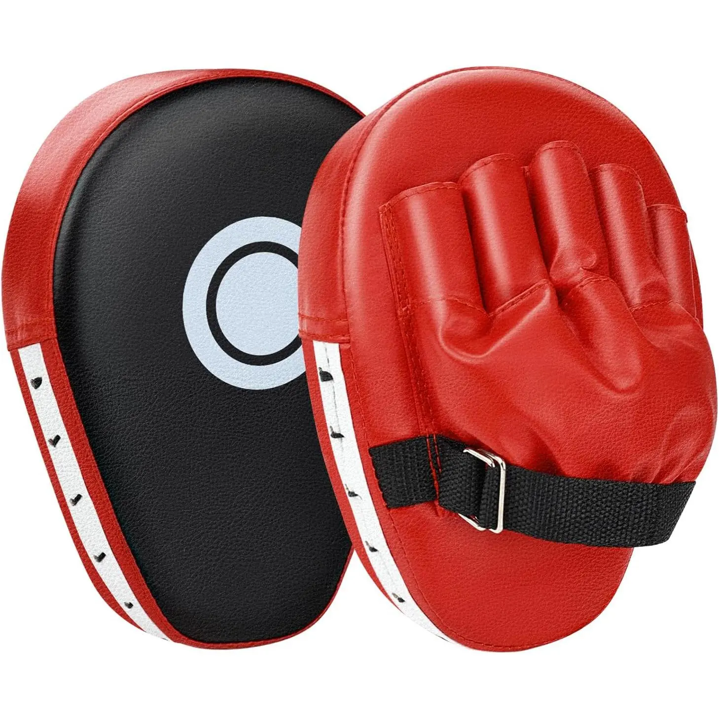 Unisex Adults' 2-Piece Boxing Training Gear - Punching Mitts & Curved Focus Strike Pads with Adjustable Strap, Punch Workout Gear for Combat Sports