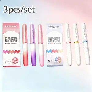 3pcs cream/lip glaze ballpoint pens with good looks, universal, suitable for schools, business gifts, drawing, writing, exam-specific, office, signature, conference gifts, exam preparation, calligraphy practice, notebooks, homework correction
