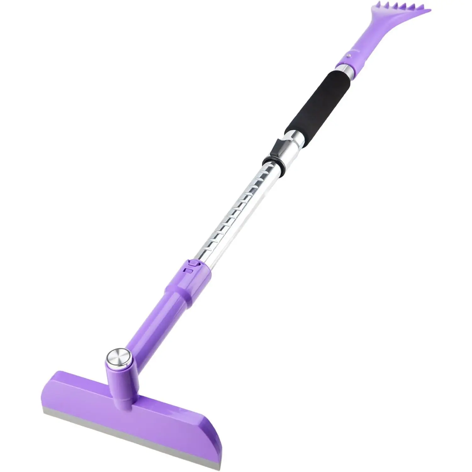 49.2" Snow Brush & Ice Scraper for Car Windshield, Upgraded Extendable Snow Brush with 360 °   Pivoting Brush Head and Foam Grip for Car Auto Truck