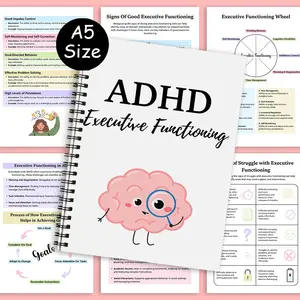 ADHD Planner: Boost Executive Function And Mental Health, Includes Practical Exercises To Strengthen Organization Skills, Take Charge Of Your Well-Being And Tackle Daily Challenges With Confidence. A5