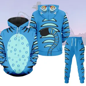 Huntrix Kpop Demon Hunters Derpy Tiger Costume Hoodie Jogger, K-pop Cosplay Outfits Movie Gift