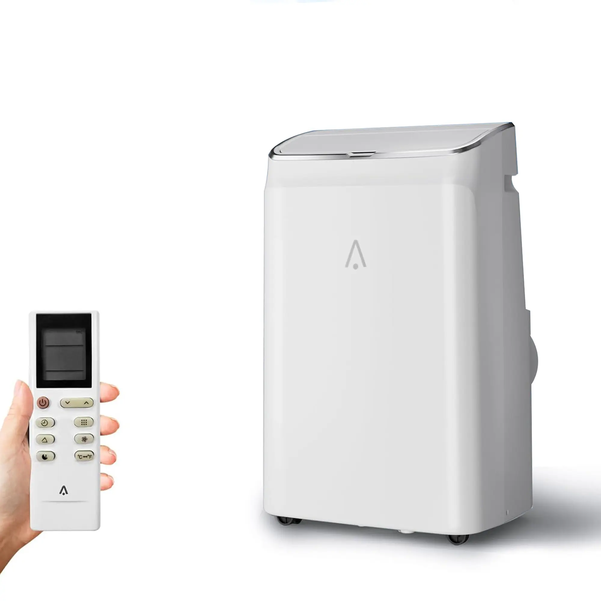 OP-Versatile 14000 BTU Portable Air Conditioners With Remote, Quiet AC Unit for Rooms Up to 550 Sq.Ft., 3-IN-1 Standing Air Conditioner With Fan & Dehumidifier, 3 Speed, Timer, Auto Swing, White Top
